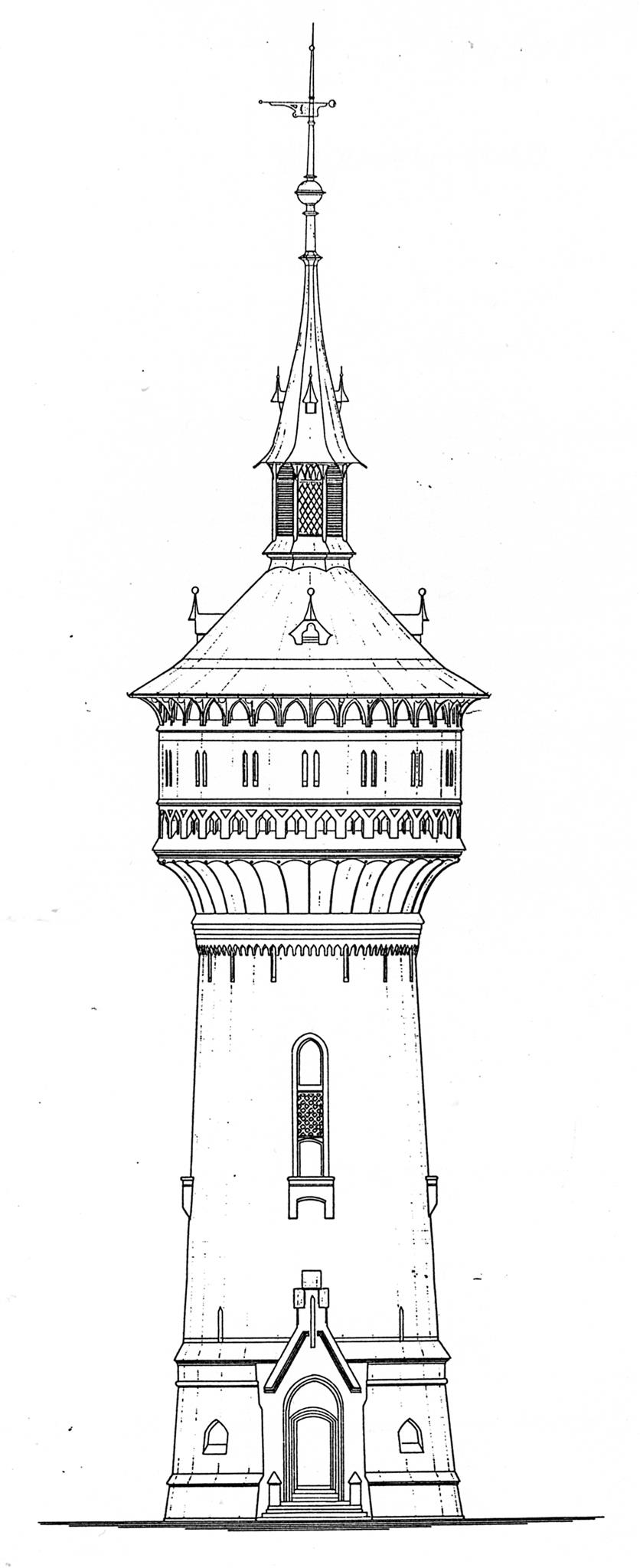 SWF-Geschichte-Skizze-Wasserturm