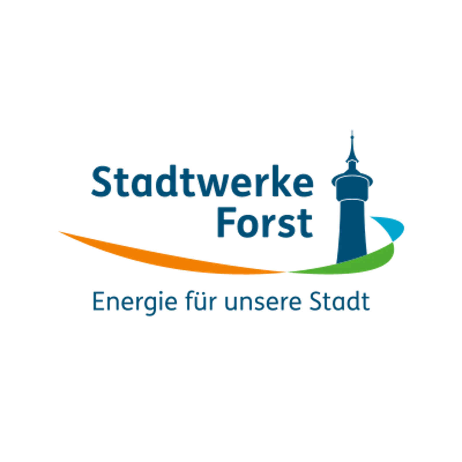 Logo der Stadtwerke Forst mit dem Schriftzug "Energie für unsere Stadt"